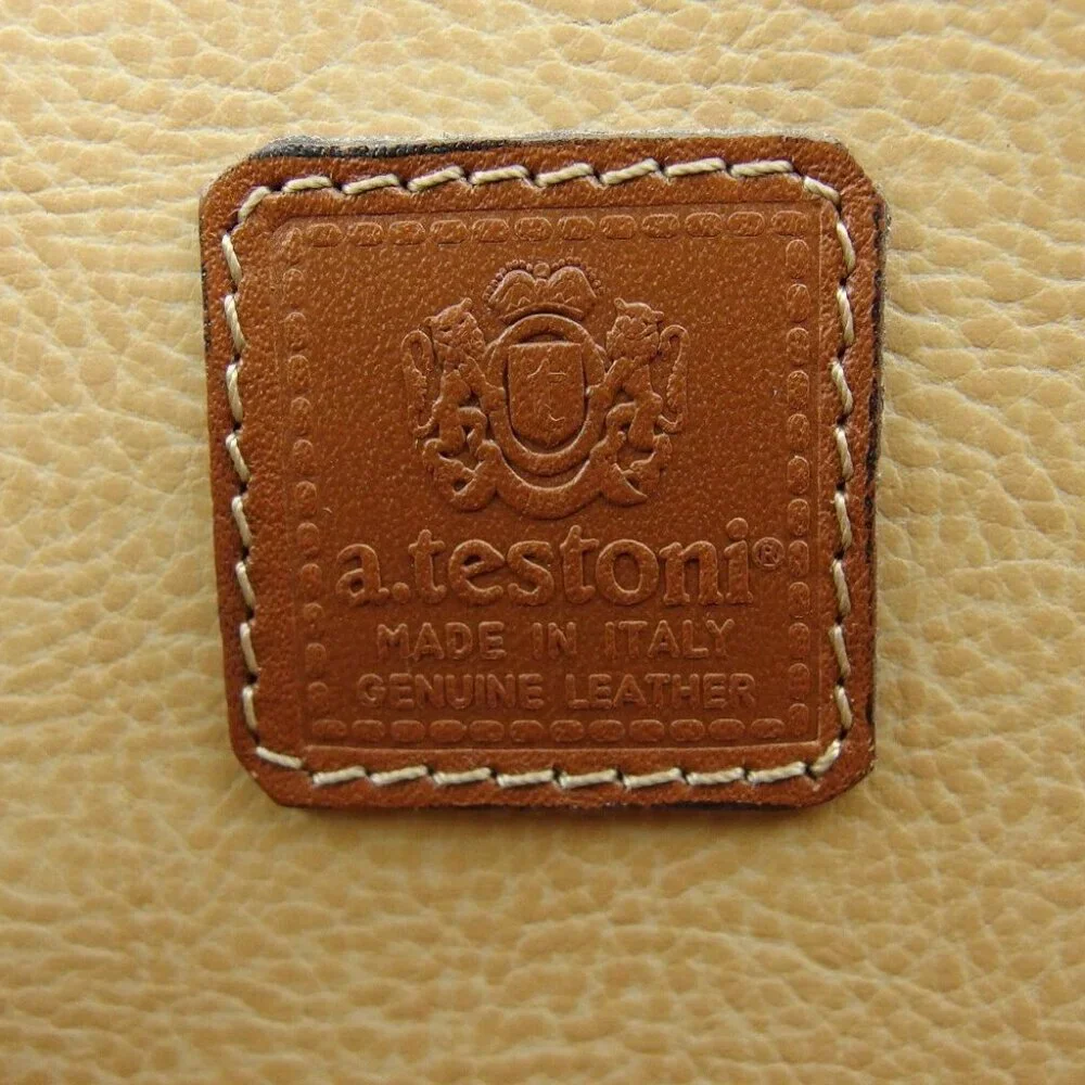 a.testoni Business bag Black gold Women Authentic secondhand